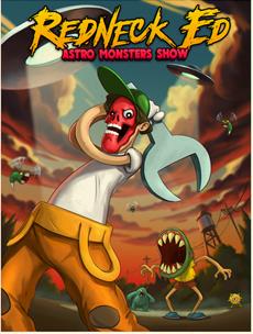 Brawl through the cosmos in surreal showbiz satire beat-’em-up Redneck Ed: Astro Monsters Show