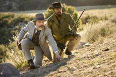 Dr. King Schultz (Christoph Waltz, l.) und Django (Jamie Foxx, r.) in Sony Pictures DJANGO UNCHAINED.
