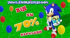 Jubil&auml;umsangebot - zahlreiche Sonic-Spiele f&uuml;r nur noch 89 Cent erh&auml;ltlich